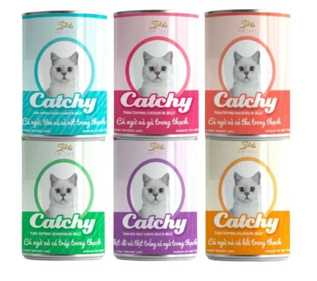 Pate Mèo Catchy Nhiều Vị Lon 400g