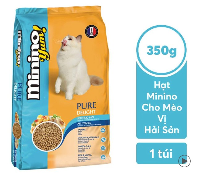 Hạt Cho Mèo Mọi Lứa Tuổi Minino YUM Vị Hải Sản