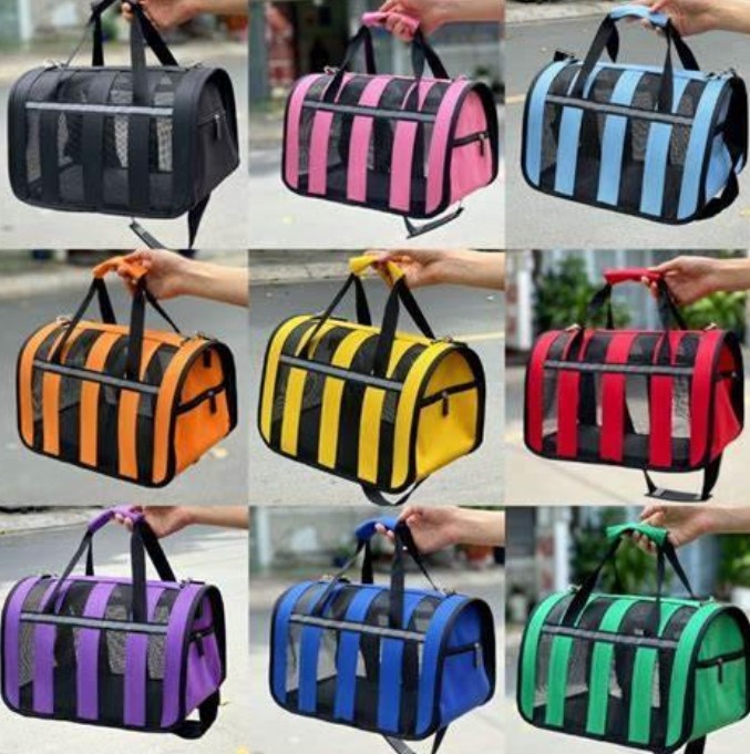 Túi Vận Chuyển Chó Mèo Chất Liệu Lưới - Ảnh 4